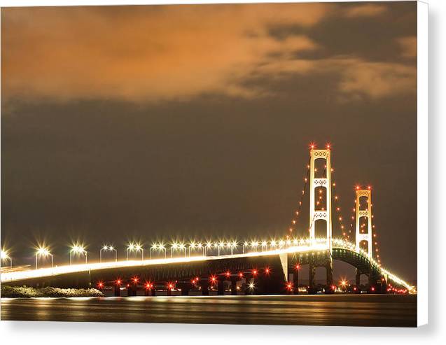 Mackinac Bridge, Michigan / Art Photo - Canvas Print