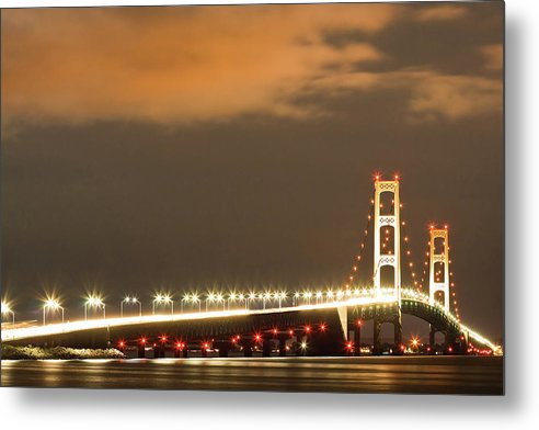 Mackinac Bridge, Michigan / Art Photo - Metal Print