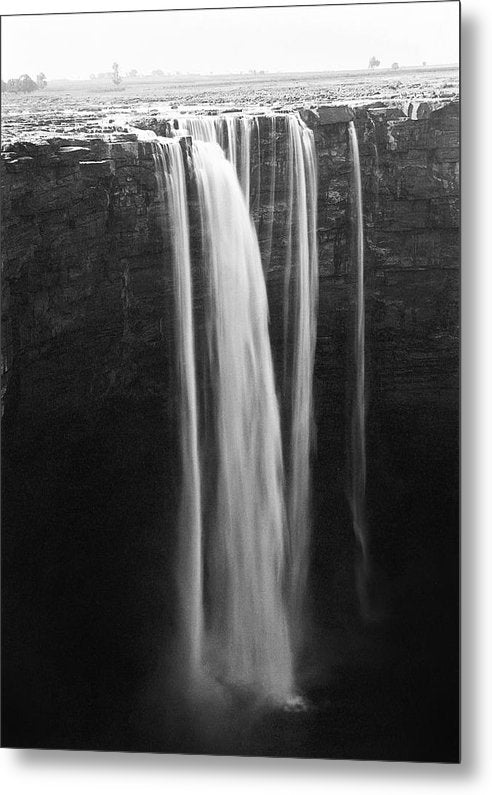 Madhya Pradesh, India, Black and White / Art Photo - Metal Print