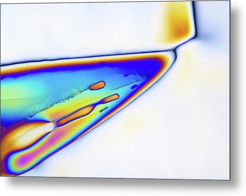 Magnesium Sulfate Crystals / Art Photo - Metal Print