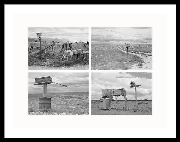 US Mail Boxes, c1940 / Art Photo - Framed Print