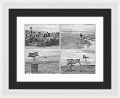 US Mail Boxes, c1940 / Art Photo - Framed Print