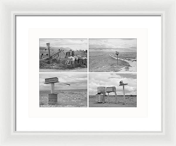 US Mail Boxes, c1940 / Art Photo - Framed Print