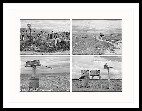 US Mail Boxes, c1940 / Art Photo - Framed Print