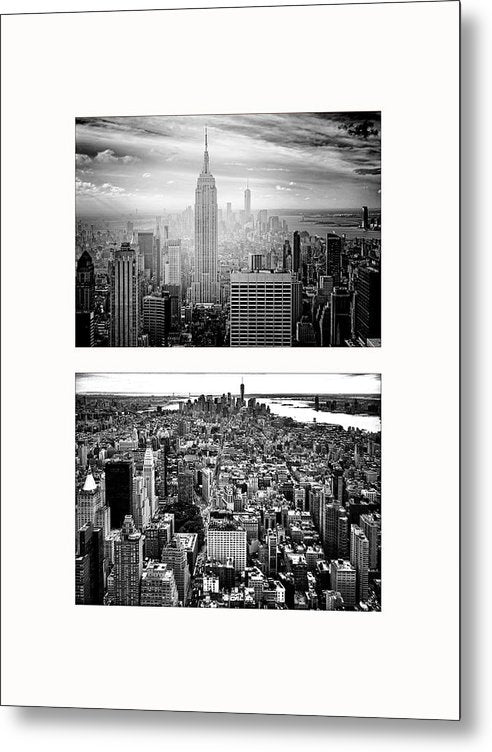 Manhattan, New York - diptych / Art Photo - Metal Print