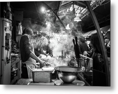 Market Kitchen / Art Photo - Metal Print