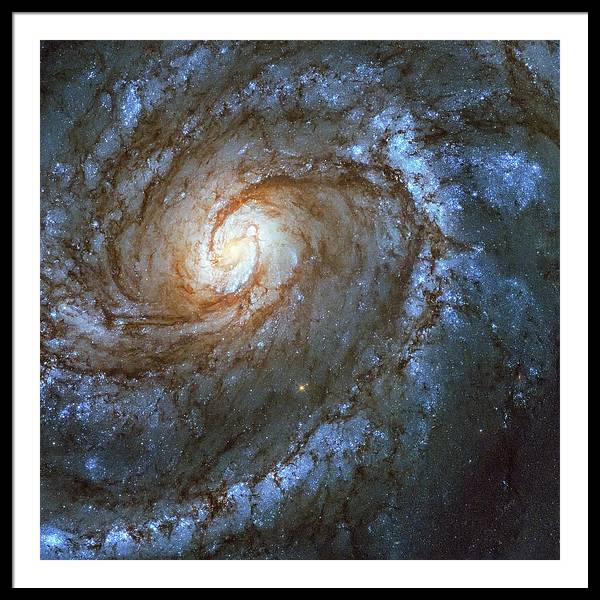 Messier 100, Spiral Galaxy / Art Photo - Framed Print