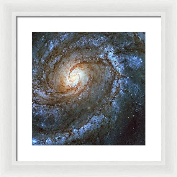 Messier 100, Spiral Galaxy / Art Photo - Framed Print