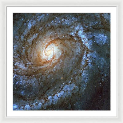 Messier 100, Spiral Galaxy / Art Photo - Framed Print