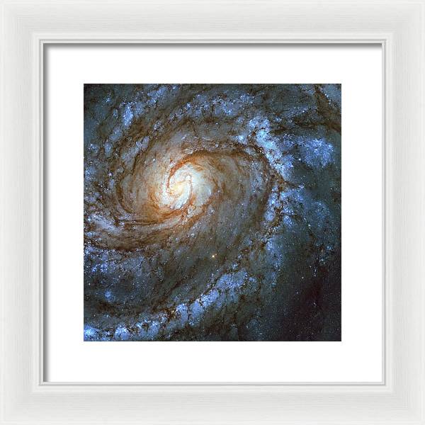 Messier 100, Spiral Galaxy / Art Photo - Framed Print