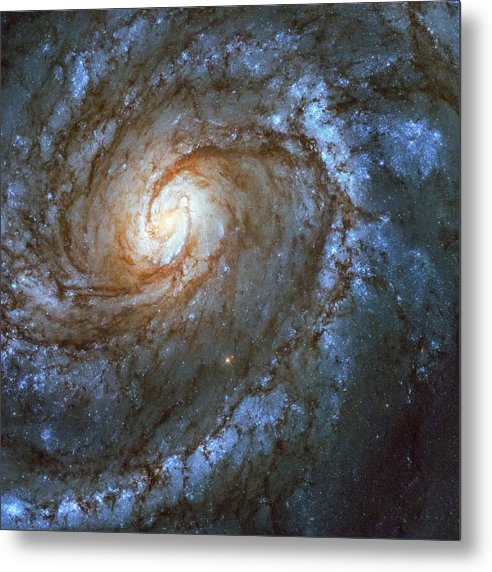 Messier 100, Spiral Galaxy / Art Photo - Metal Print