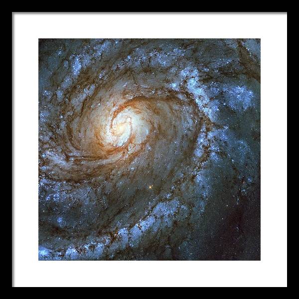 Messier 100, Spiral Galaxy / Art Photo - Framed Print