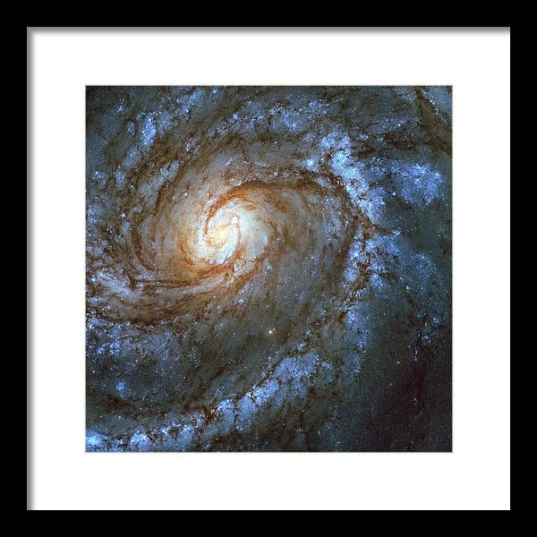 Messier 100, Spiral Galaxy / Art Photo - Framed Print