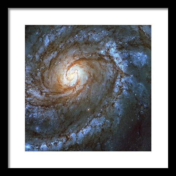 Messier 100, Spiral Galaxy / Art Photo - Framed Print