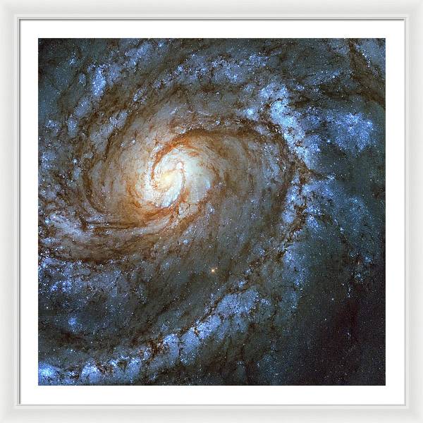 Messier 100, Spiral Galaxy / Art Photo - Framed Print