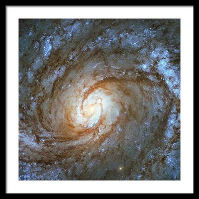 Messier 100, Spiral Galaxy / Art Photo - Framed Print