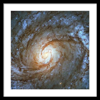 Messier 100, Spiral Galaxy / Art Photo - Framed Print