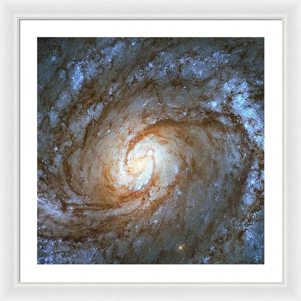 Messier 100, Spiral Galaxy / Art Photo - Framed Print