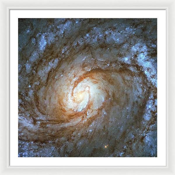 Messier 100, Spiral Galaxy / Art Photo - Framed Print