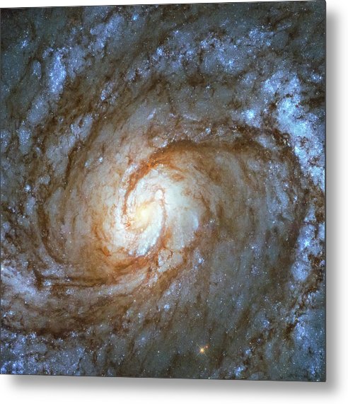 Messier 100, Spiral Galaxy / Art Photo - Metal Print