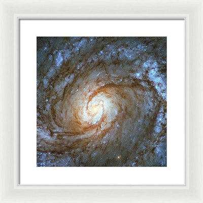 Messier 100, Spiral Galaxy / Art Photo - Framed Print