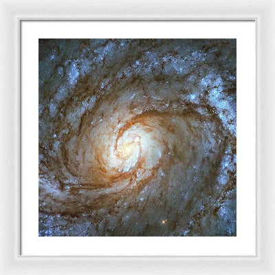 Messier 100, Spiral Galaxy / Art Photo - Framed Print