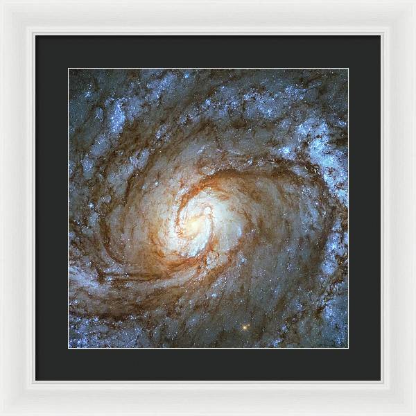 Messier 100, Spiral Galaxy / Art Photo - Framed Print