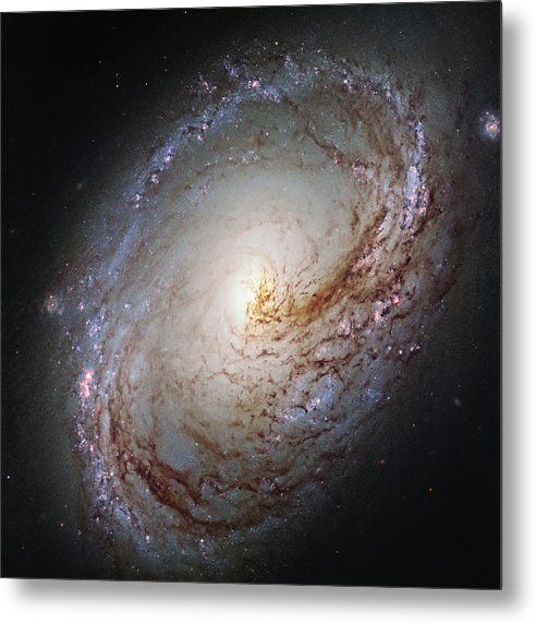 Messier 96, a Spiral Galaxy / Art Photo - Metal Print