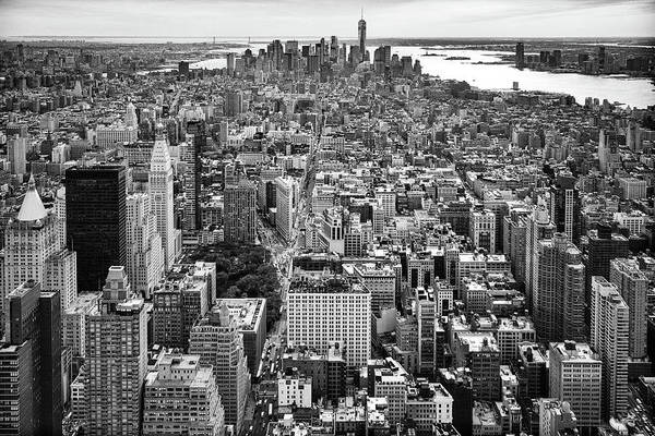 Mid and Lower Manhattan as seen from the Empire State Building / Art Photo - Art Print