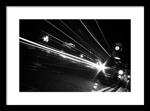 Monochromatic, London / Art Photo - Framed Print