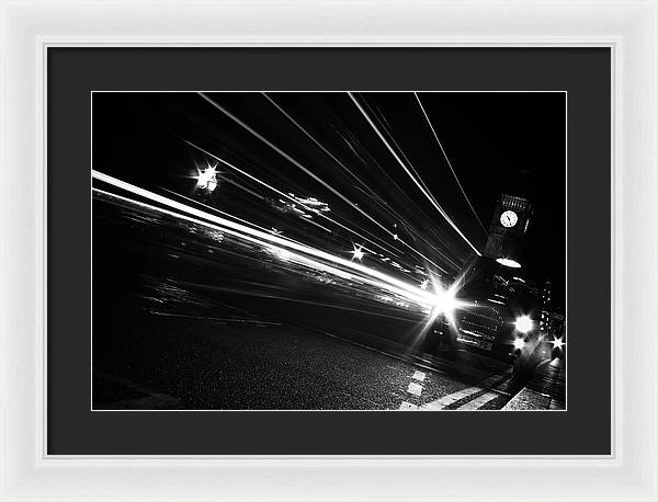 Monochromatic, London / Art Photo - Framed Print