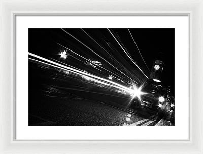 Monochromatic, London / Art Photo - Framed Print