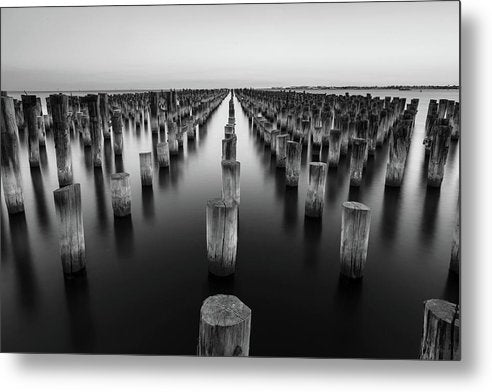 Monochrome, Sea / Art Photo - Metal Print