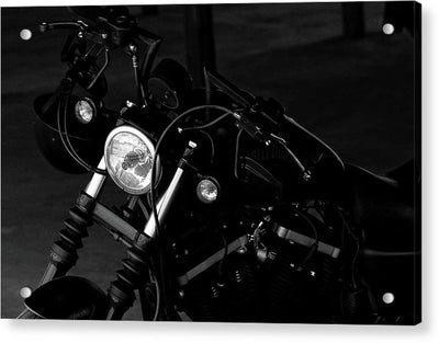 Motorcycle, Monochrome / Art Photo - Acrylic Print