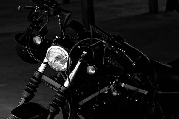 Motorcycle, Monochrome / Art Photo - Art Print