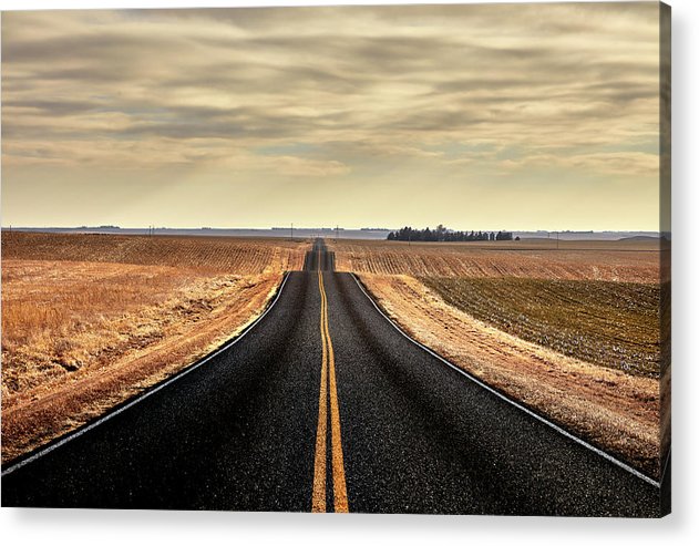 Nebraska Country Road / Art Photo - Acrylic Print