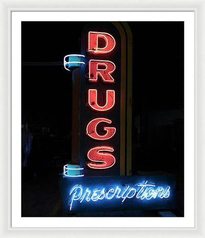 Neon Sign,  American Sign Museum , Cincinnati, Ohio / Art Photo - Framed Print