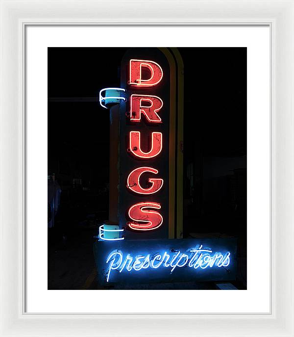 Neon Sign,  American Sign Museum , Cincinnati, Ohio / Art Photo - Framed Print