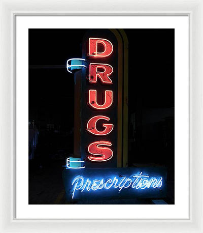 Neon Sign,  American Sign Museum , Cincinnati, Ohio / Art Photo - Framed Print