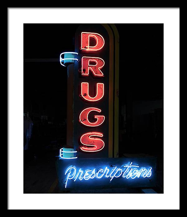 Neon Sign,  American Sign Museum , Cincinnati, Ohio / Art Photo - Framed Print