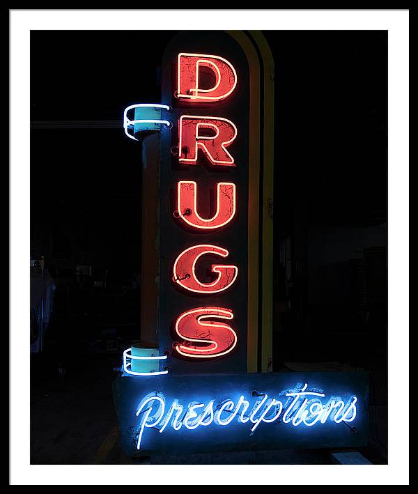 Neon Sign,  American Sign Museum , Cincinnati, Ohio / Art Photo - Framed Print