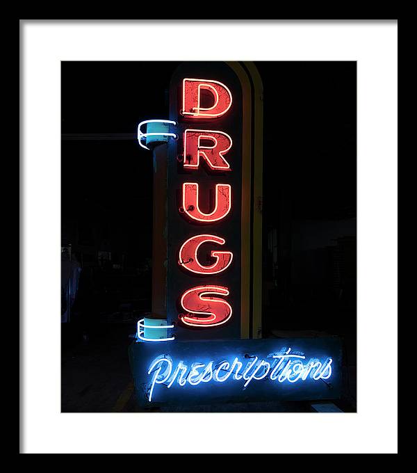 Neon Sign,  American Sign Museum , Cincinnati, Ohio / Art Photo - Framed Print