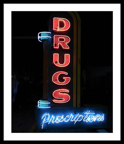 Neon Sign,  American Sign Museum , Cincinnati, Ohio / Art Photo - Framed Print