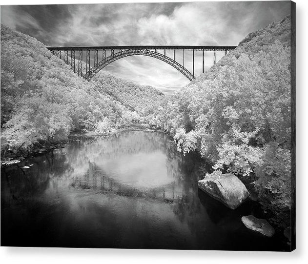 New River Gorge Bridge in Fayette County, West Virginia / Art Photo - Acrylic Print