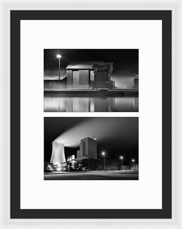 Nocturne - diptych / Art Photo - Framed Print