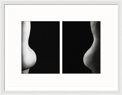 Nude Study # 102 - diptych / Art Photo - Framed Print