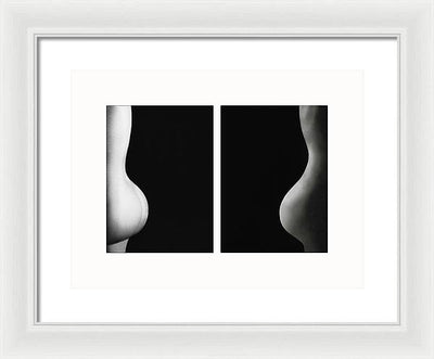 Nude Study # 102 - diptych / Art Photo - Framed Print