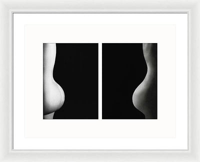 Nude Study # 102 - diptych / Art Photo - Framed Print