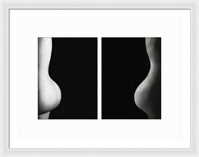 Nude Study # 102 - diptych / Art Photo - Framed Print