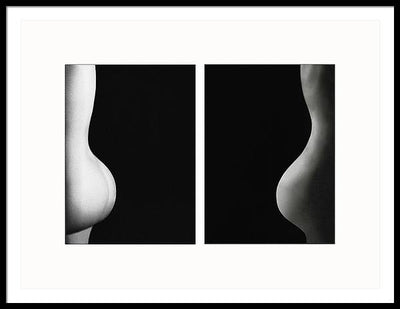 Nude Study # 102 - diptych / Art Photo - Framed Print